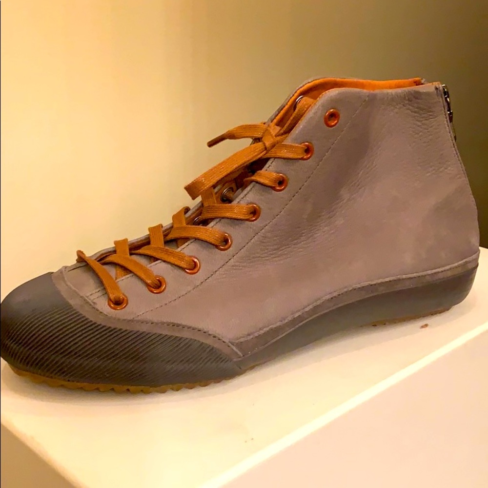 Leather High Top Sneaker